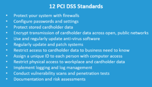 12 PCI DSS Standards