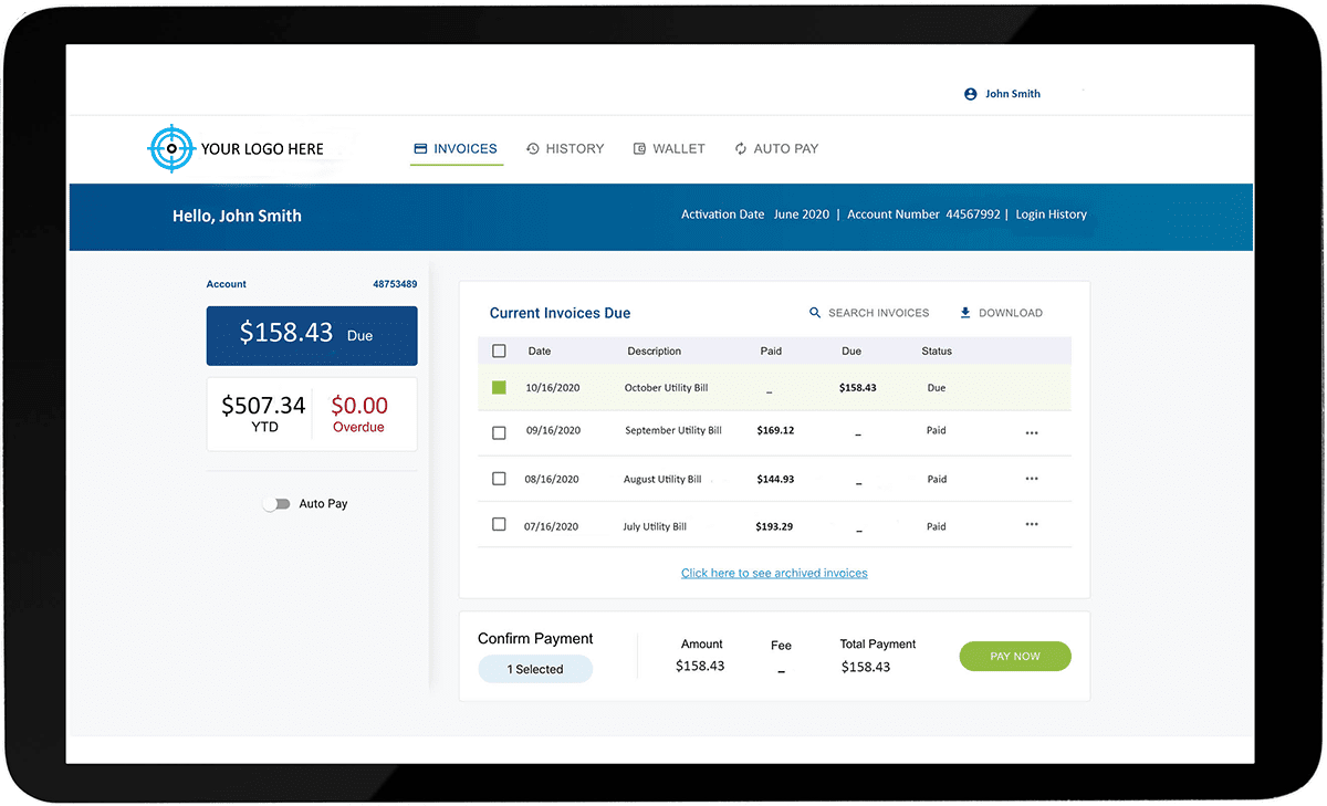 IntelliPay new customer portal