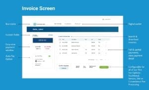 Image of features Customer Portal Invoice creen