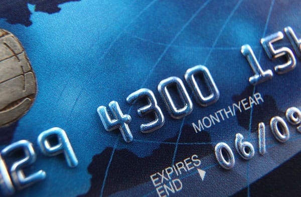 Blue visa credit card