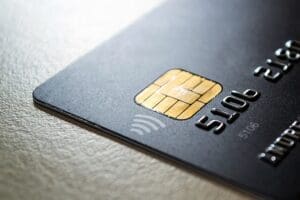 EMV chip on a payment or credit card