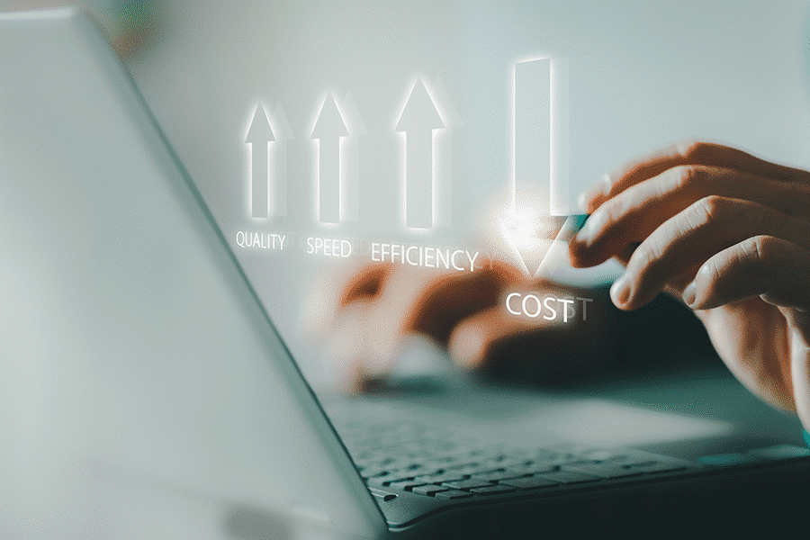 Image showing lower costs for IntelliPay's blog post on service fee processing for public utilities