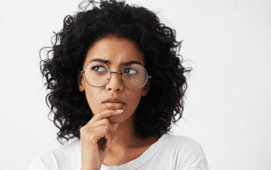 Questioning woman for the What about customer pushback section on the utilities page on intellipay.com