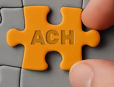 Business and government finance team reviewing ACH payment data charts showing record 2025 transaction growth and planning payment strategy for 2026.